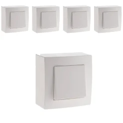 Zenitech Lot de 5 interrupteurs va et vient Presto -