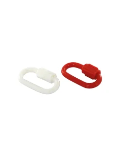 Thirard Chaîne-Lot de 2 maillons rapides 6mm, rouge/blanc -