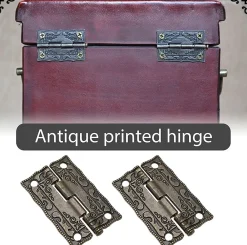 Deko Paumelle De Porte, Meuble Et Fenêtre-Lot de 20 mini charnières de porte rétro en bronze antique pour boîtiers en bois, armoires, boîtes à bijoux