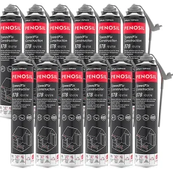 Penosil Lot de 12 Mousses colle universelle SpeedFix Construction 878 pistolable 690ml