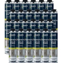 Bostik Mousse Expansive-Lot de 24 Mousses expansives PU pistolable P305 Foam'n'Fill Pro B3 750ml