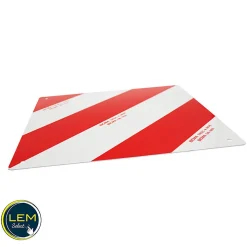 Lem Select Panneau De Signalisation-Lot de 2 panneaux carrés 423x423mm en aluminium homologué