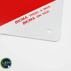 Lem Select Panneau De Signalisation-Lot de 2 panneaux carrés 423x423mm en aluminium homologué