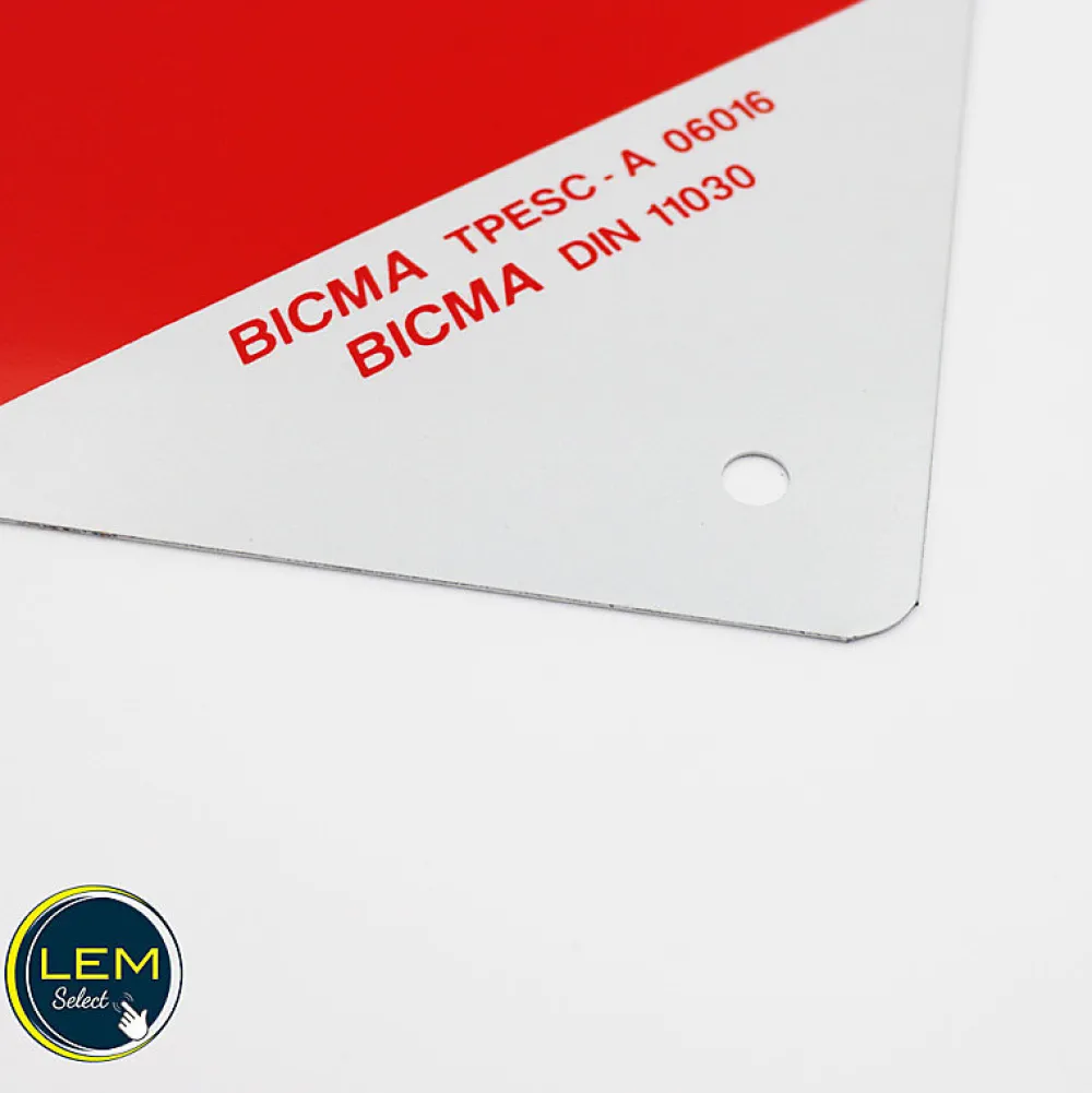 Lem Select Panneau De Signalisation-Lot de 2 panneaux carrés 423x423mm en aluminium homologué