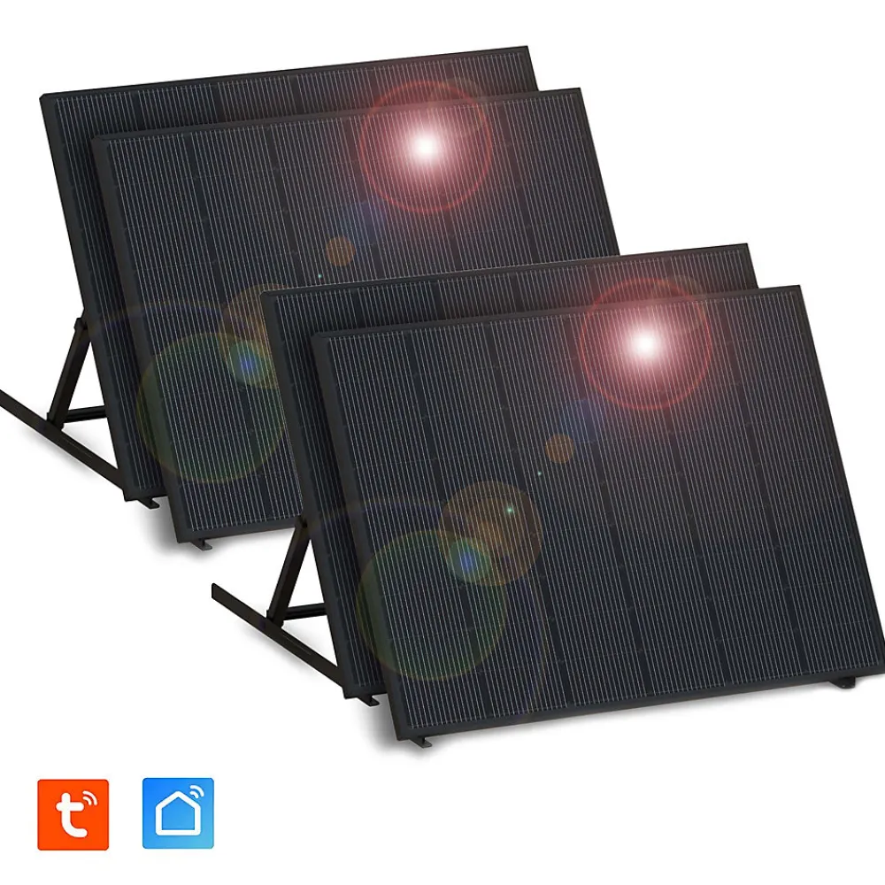 Kyf Lot de 4 panneaux solaires prémontés 840 W connectés Wi-Fi