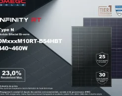 Dmegc Panneau Solaire À Composer-Lot de 4 Panneaux solaires 450Wc Bifacial - Bi-verre
