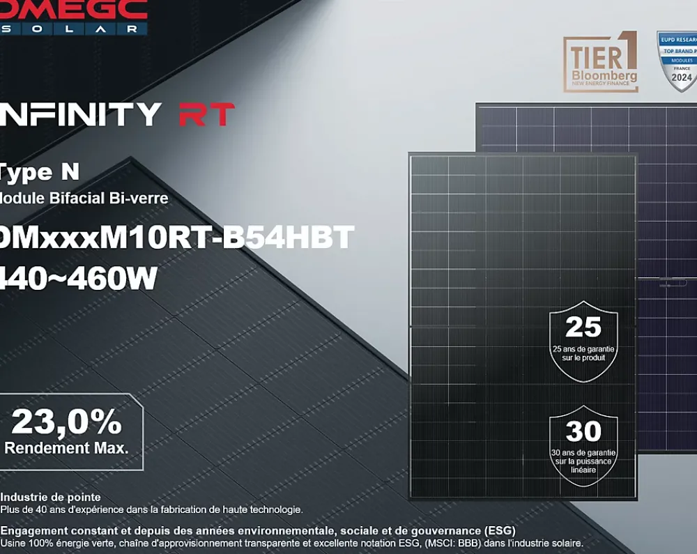 Dmegc Panneau Solaire À Composer-Lot de 4 Panneaux solaires 450Wc Bifacial - Bi-verre