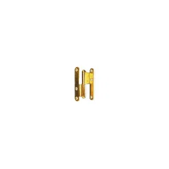 Torbel Paumelle De Porte, Meuble Et Fenêtre-Lot de 12 paumelles menuiserie bois coudée - Argent 60 Gauche 100