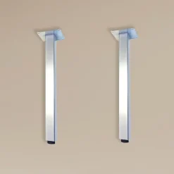 Jindoli Evacuation De Lavabo-Vasque-Lot de 2 pieds en métal pour meuble de salle de bain
