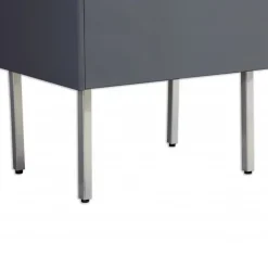 Jindoli Evacuation De Lavabo-Vasque-Lot de 2 pieds en métal pour meuble de salle de bain