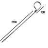 Linxor Lot de 10 pitons fixes gazon en inox 29 cm -