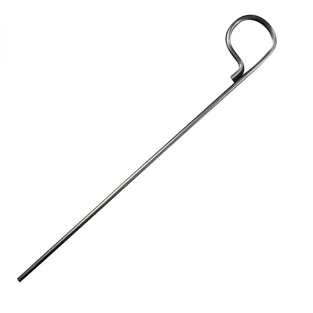 Linxor Lot de 10 pitons fixes gazon en inox 29 cm -