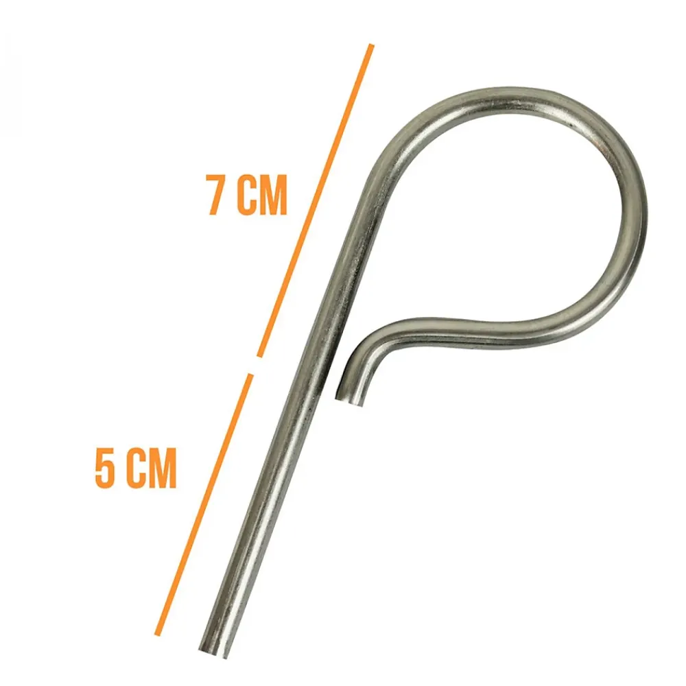 Linxor Piton À Visser-Lot de 5 pitons P Standard en inox 12 cm -