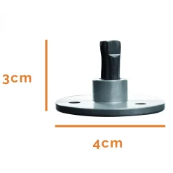 Linxor Piton À Visser-Lot de 20 pitons télescopiques en inox pour plage en bois -