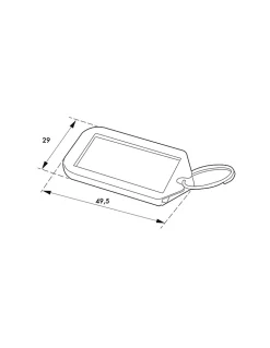 Thirard Lot de 5 portes-étiquettes, noir, 49.5x29mm -