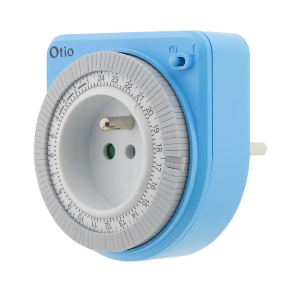 Otio Prise Étanche-Lot de 2 programmateurs mécaniques - Bleu -
