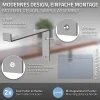 Ml-Design Lot de 4 équerre d'Etagere murale équerre fixation en métal gris