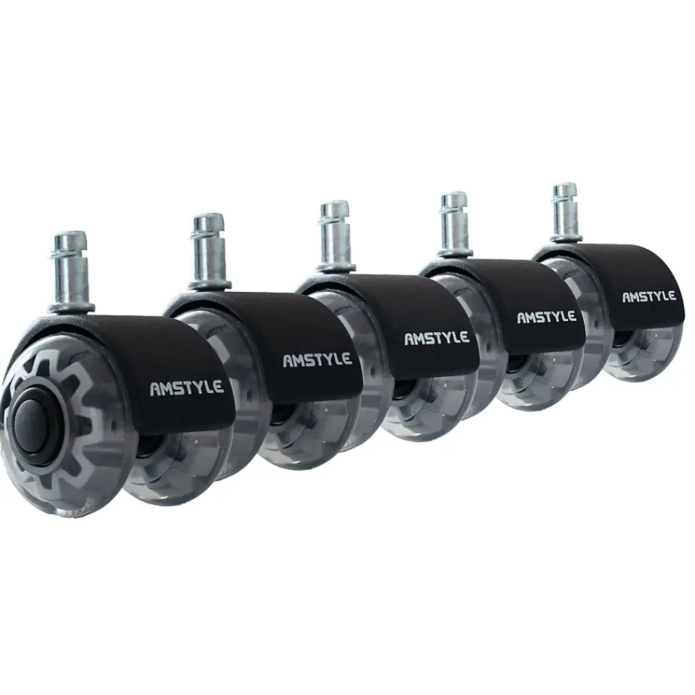 Finebuy Roulette Et Roue-Lot de 5 Roulettes Universelles Robustes à Roulement Moderne Pivotant