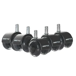 Finebuy Lot de 5 Roulettes Universelles Robustes à Roulement Moderne Pivotant