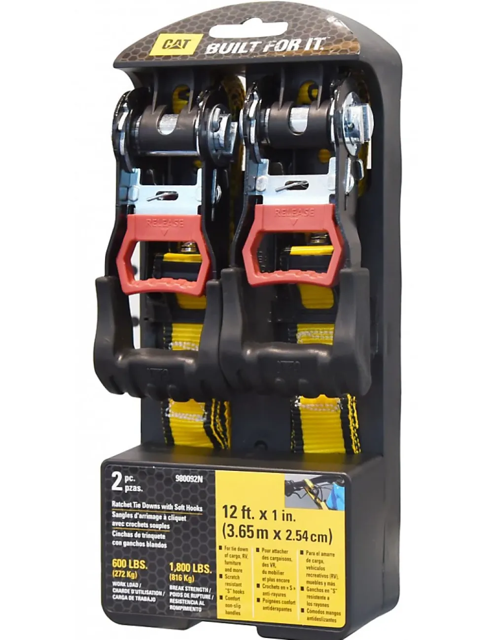 Caterpillar LOT DE 2 SANGLES D'ARRIMAGE A CLIQUET