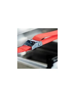 Thirard Lot de 2 sangles de serrage, 2.5m à boucle autoserrante, rouge -