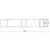 Thirard Sangle-Lot de 2 sangles de serrage, 1.80m à boucle plastique, bleu -