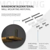 Ml-Design Equerre De Fixation-Lot de 4 support d'Etagere murale équerre fixation en métal noir