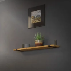 Ml-Design Equerre De Fixation-Lot de 4 support d'Etagere murale équerre fixation en métal noir
