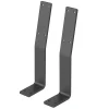 Ml-Design Equerre De Fixation-Lot de 2 supports de dossier en acier gris à visser pour siège lit 345x90x50 mm