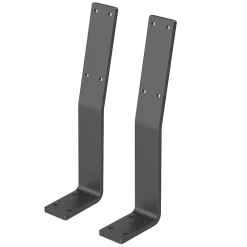 Ml-Design Equerre De Fixation-Lot de 2 supports de dossier en acier gris à visser pour siège lit 345x90x50 mm