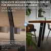 Ml-Design Lot de 2 supports de dossier en acier à visser pour siège banc lit 345x90x50 mm