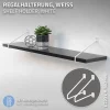 Ml-Design Equerre De Fixation-Lot de 2 supports d'Etagere murale console décorative en acier