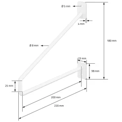 Ml-Design Equerre De Fixation-Lot de 2 supports d'Etagere murale console décorative en acier