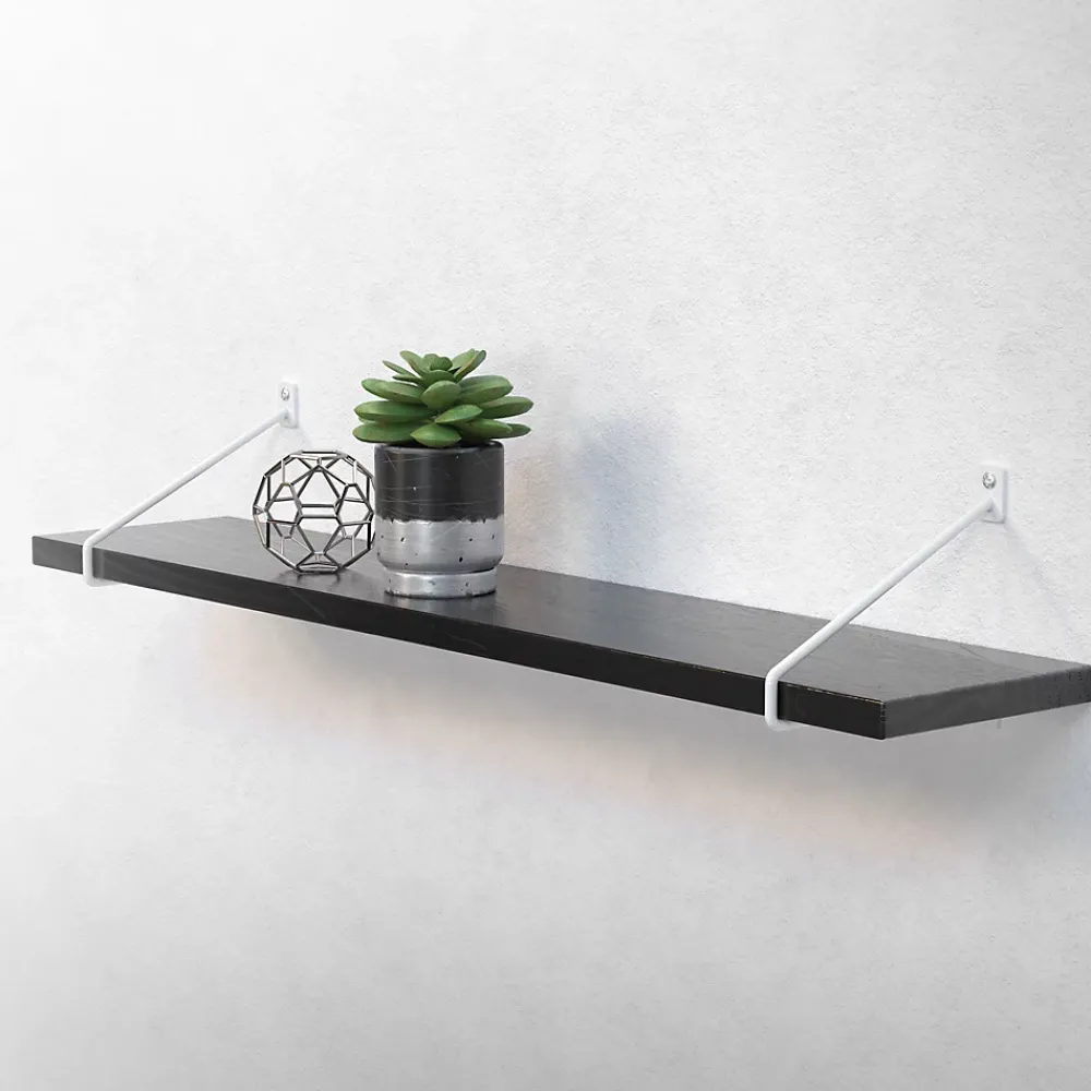 Ml-Design Equerre De Fixation-Lot de 2 supports d'Etagere murale console décorative en acier