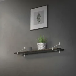 Ml-Design Equerre De Fixation-Lot de 2 supports d'Etagere murale console décorative en acier