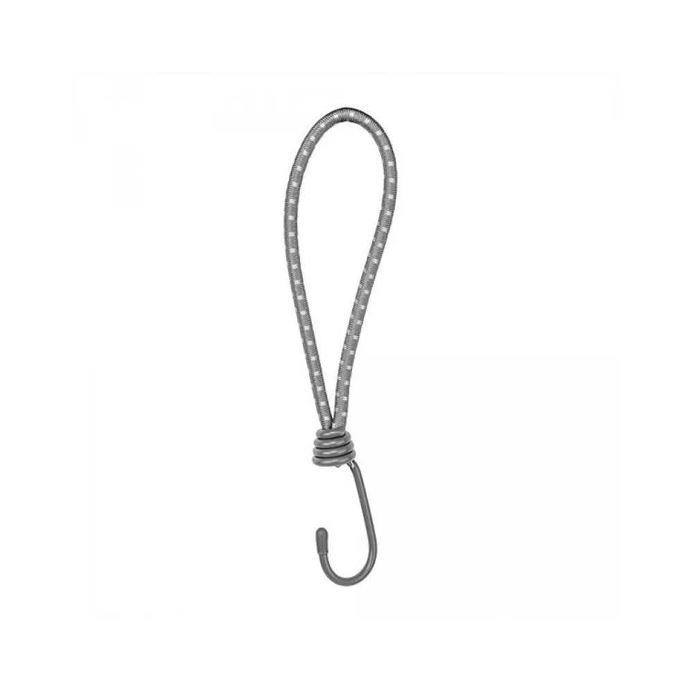 Lem Select Lot de 25 tendeurs boucle élastique 20cm diam 6mm avec 1 crochet métal