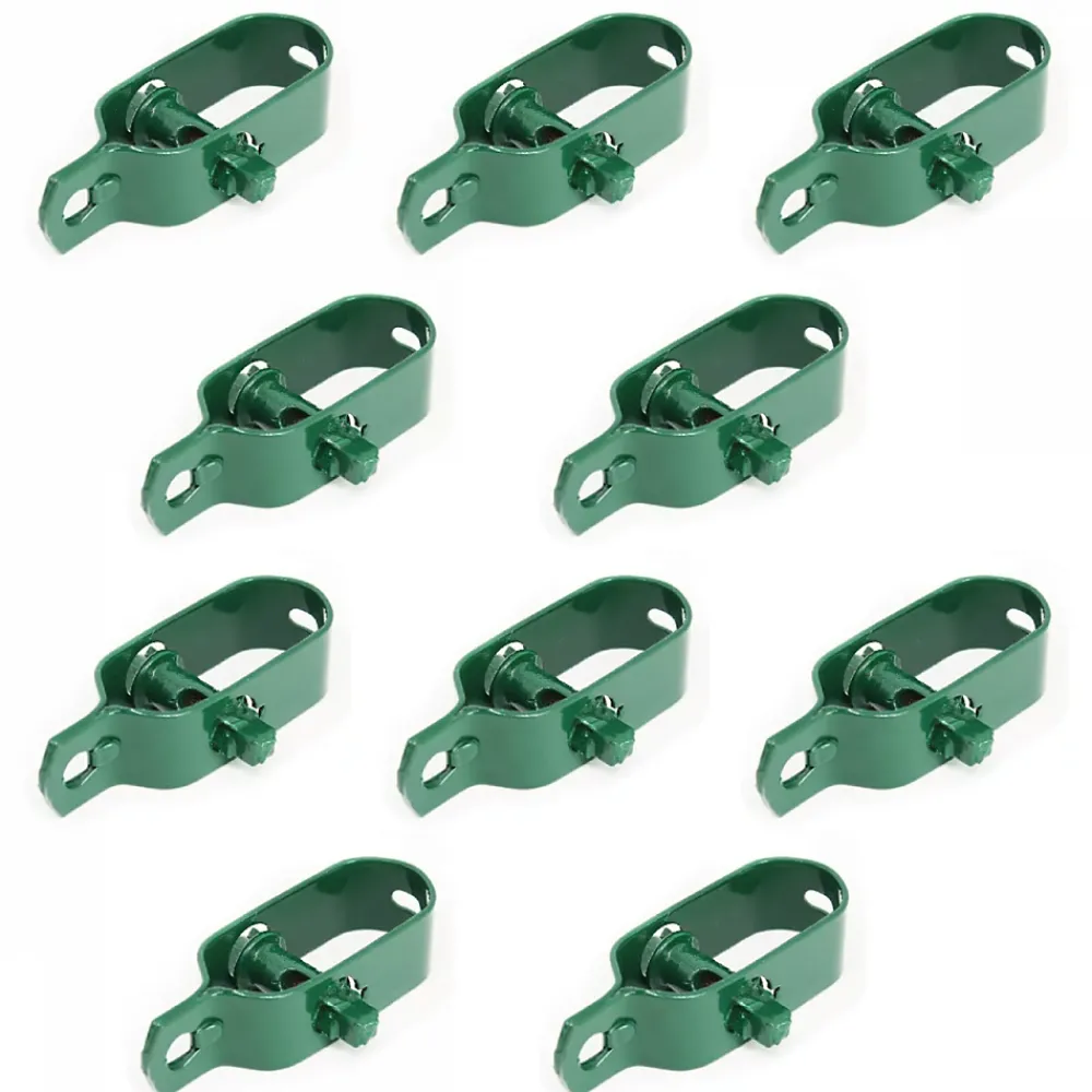 Linxor Tendeur, Sandow Et Élastique-Lot de 10 tendeurs en acier galvanisé plastifié N3 pour fil de grillage - Vert -