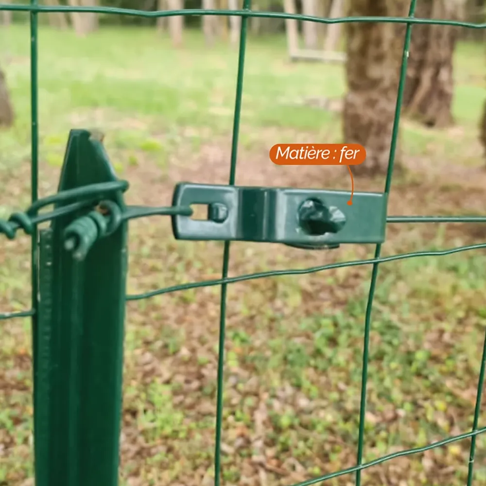 Linxor Tendeur, Sandow Et Élastique-Lot de 10 tendeurs en acier galvanisé plastifié N3 pour fil de grillage - Vert -