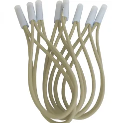 Linxor Lot de 10 tendeurs sandows Cabiclic avec embout basculant - Beige -