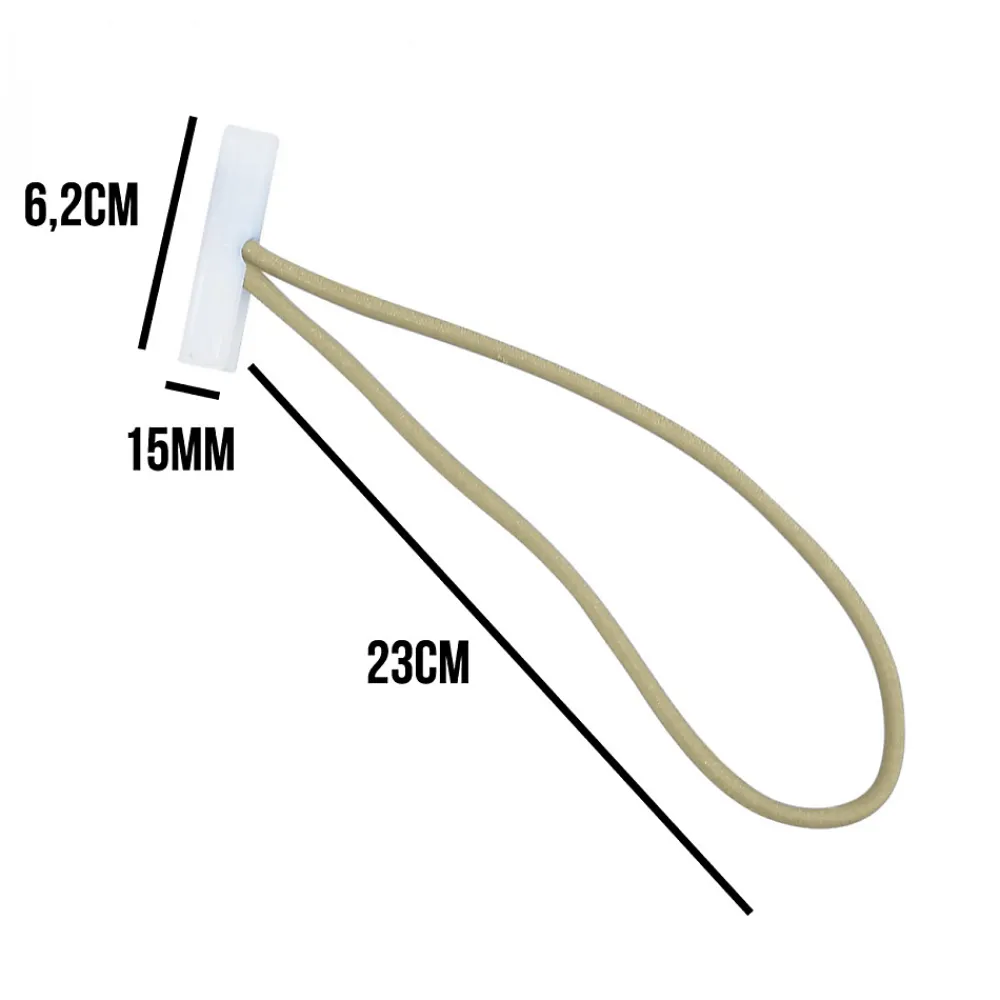 Linxor Lot de 10 tendeurs sandows Cabiclic avec embout basculant - Beige -