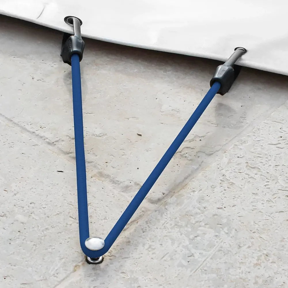 Linxor Sangle-Lot de 10 tendeurs sandows sécurisés et normés - Bleu -