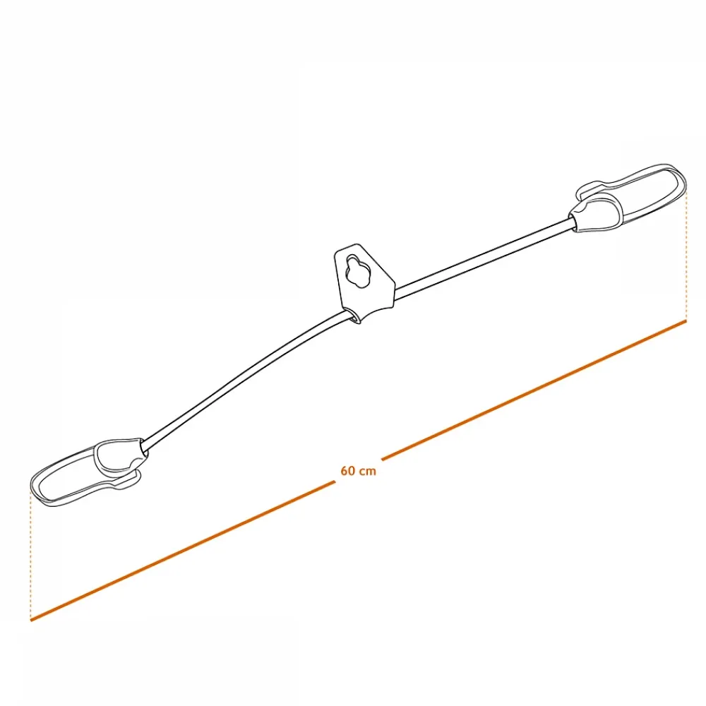 Linxor Sangle-Lot de 10 tendeurs sandows sécurisés et normés avec passant piton - Gris -