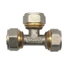 Monmobilierdesign Lot de 1 Té à visser tube PER diam16x16x16 mm