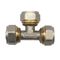 Monmobilierdesign Lot de 1 Té à visser tube PER diam16x16x16 mm
