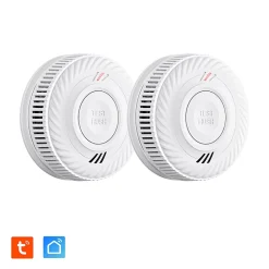 Kyf Détecteur De Fumée|Détecteur De Fumée-Lot de 2x Détecteur de fumée CE Pile 10 ans scellée connecté Wifi