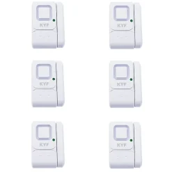 Kyf Lot de 6 x Mini alarme fenêtre/porte (Avec fonction carillon)