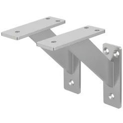 Ml-Design Lot 2 Equerres d'Etagere suspendue support mural en aluminium