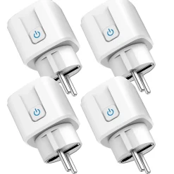 Somlife Commande De L'Éclairage-Lot 4 prises connectées application tuya smart life controle de consomation Compatible avec Alexa/Google Home