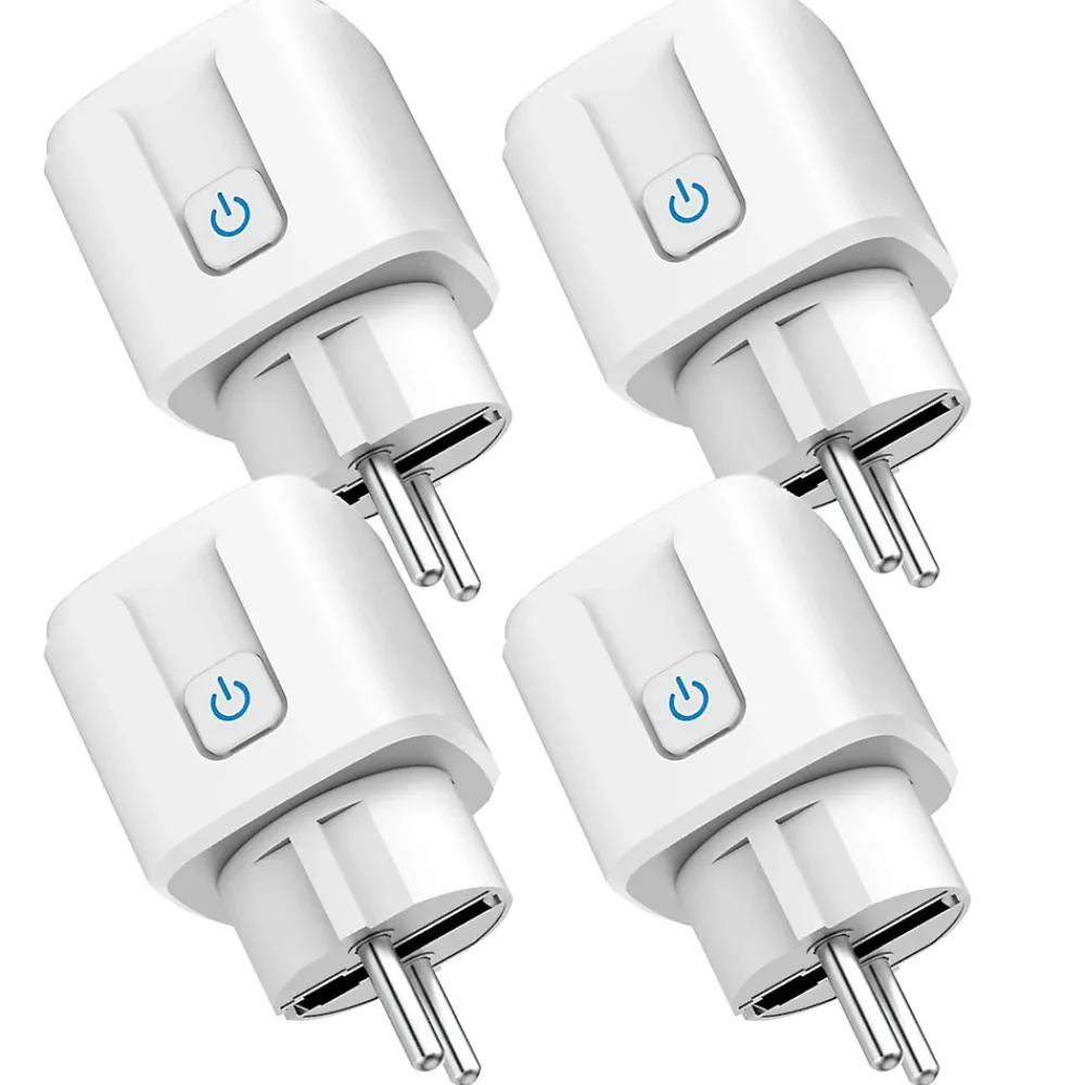 Somlife Commande De L'Éclairage-Lot 4 prises connectées application tuya smart life controle de consomation Compatible avec Alexa/Google Home