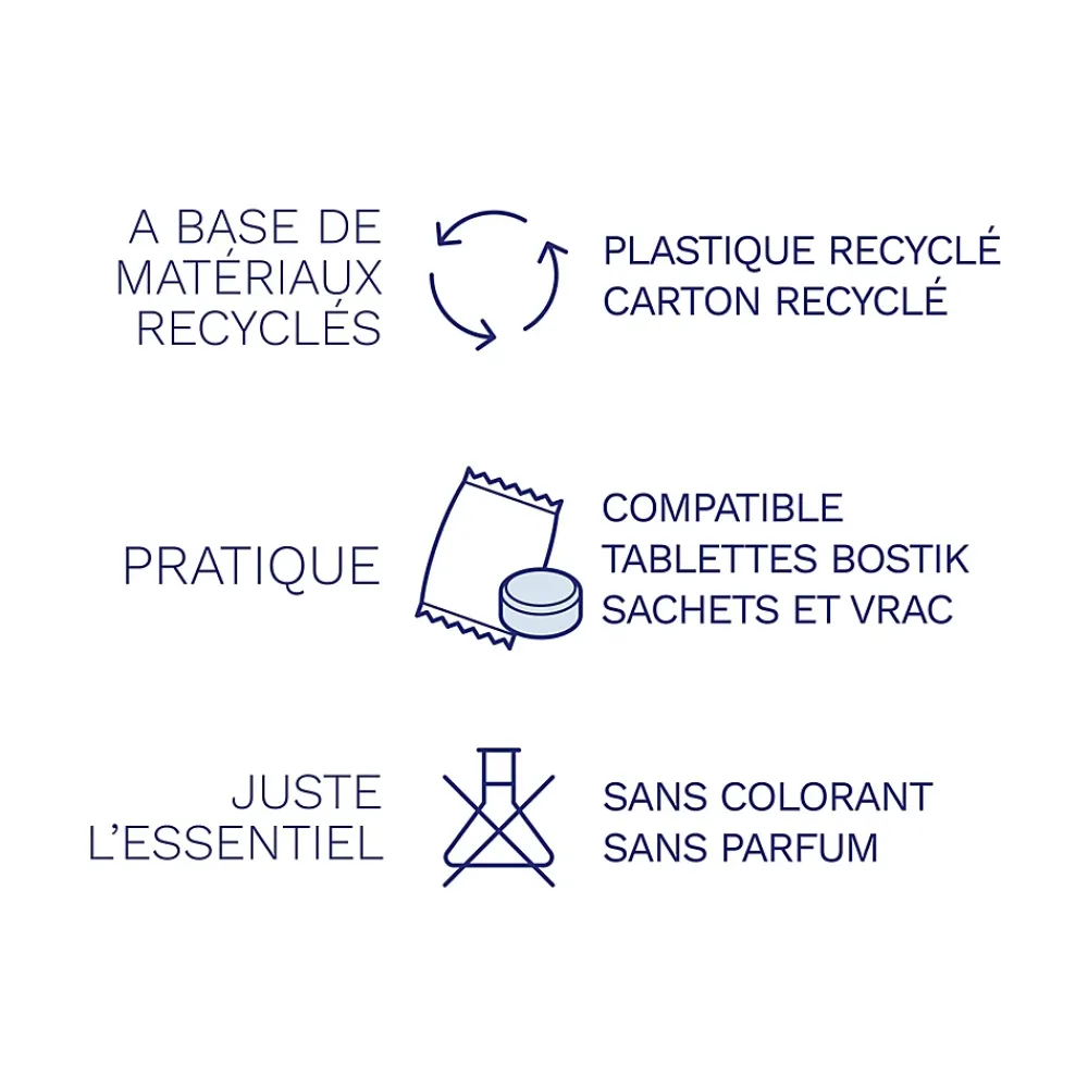 Bostik Lot 2 tablettes pour absorbeur d'humidité Respire 25m²
